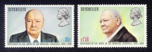 Seychelles Sc# 321-2 MNH Churchill Centenary