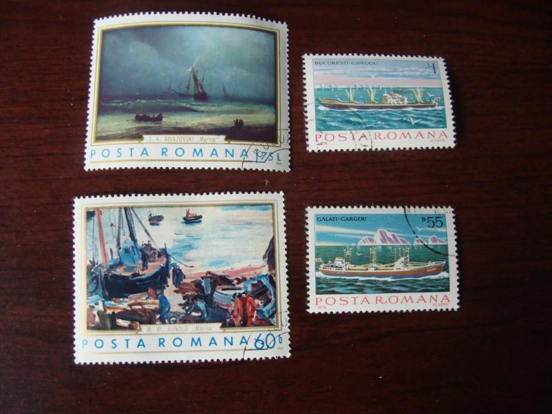 Romania 1971 and 1977, Danube navigation ships, Cancelled NH  OG