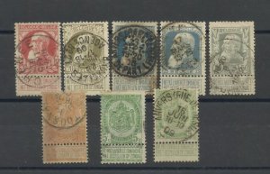 BELGIUM KING LEOPOLD LOT OF 8 USED