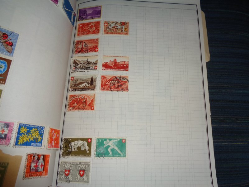 SWITZERLAND COLLECTION ON ALBUM PAGES, MINT/USED