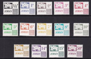 Jersey  #J7-J20   MNH  1971-75  postage due  new currency