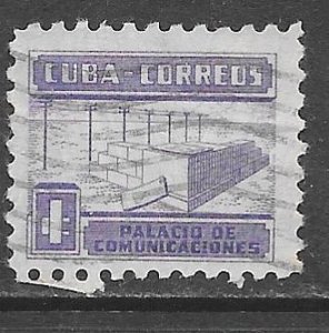 Cuba RA11: 1c Proposed Communications Building, used, F-VF