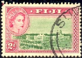 Government Building, Fiji stamp SC#150 used