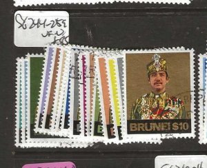 BRUNEI SG244-259  RULER SET TO $10.00       VFU       P0111A H
