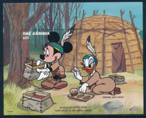 Disney Gambia - MNH Souvenir Sheet Minnie and Daisy #1712 (1995)