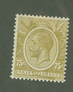 Kenya Uganda Tanganyika/Tanzania #28 Unused Single