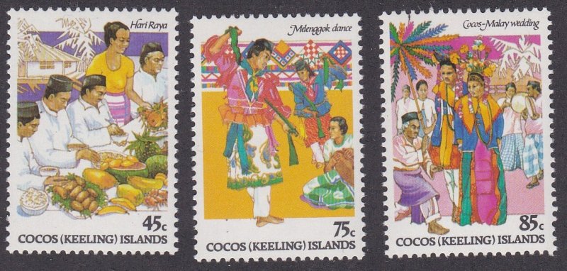 Cocos Islands # 108-110, Festive Occassions, NH, 1/2 Cat.