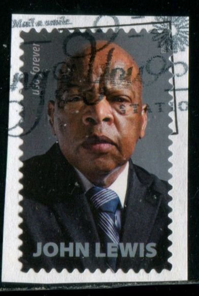 5801 US (66c) John Lewis SA, used on paper