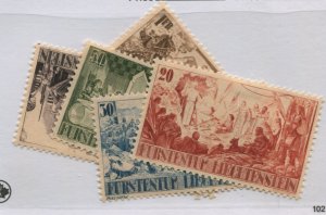 LIECHTENSTEIN   176-80  MNH