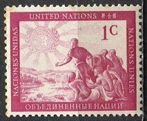 United Nations N.Y.; 1951: Sc. # 1: MNH Single Stamp