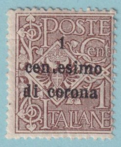 AUSTRIA – ITALIAN OCCUPATION N64  MINT HINGED OG * MISSING T VARIETY - OHG