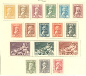 Spain #386-402 Unused Single (Complete Set)