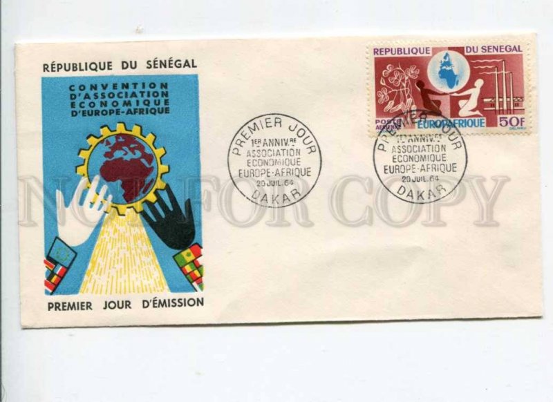 291403 SENEGAL 1964 First Day COVER association