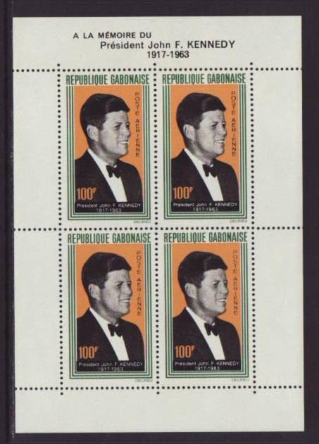 Gabon Kennedy C27 Souvenir Sheet MNH VF