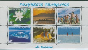 French Polynesia 1997 Sc#712a,SG793-798 Tourism sheet MNH