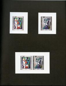 YEMEN AREP UEBERREUTE PROOF  FOLDER OF 6  PABLO PICASSO   STAMPS & ONE SHEETS(2)