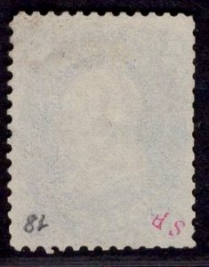 US Stamp #63 1c Franklin USED SCV $45. Nicely Balanced.