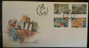 Transkei 1987- 1991 Beadwork Blankets Marine Life Seafood Parasitic Plants FDC 