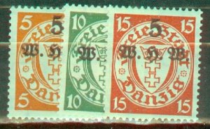 HL: Danzig B9-11 MNH CV $220