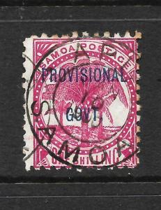 SAMOA  1899-00  1/-  PROVISIONAL  GOVT FU   SG 96