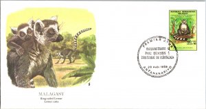 Madagascar, Worldwide First Day Cover, Animals