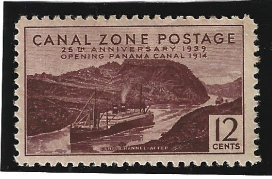 Canal Zone Scott #129  Mint NH 12c  25th Anniversary 2021 CV $11.00
