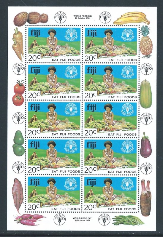 Fiji #449 NH World Food Day - Sheet of 10