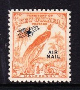 Album Treasures  New Guinea Scott # C28  1/2p  Biplane Overprint  Mint NH