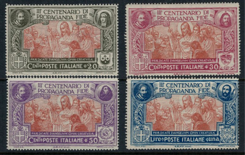 Italy #143-6* NH CV $64.00