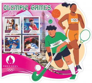 Stamps. Olympic Games in Paris 2024 2023 year, 1+1 sheets  perforated  NEW