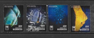 FISH - MICRONESIA #1117a-d MNH