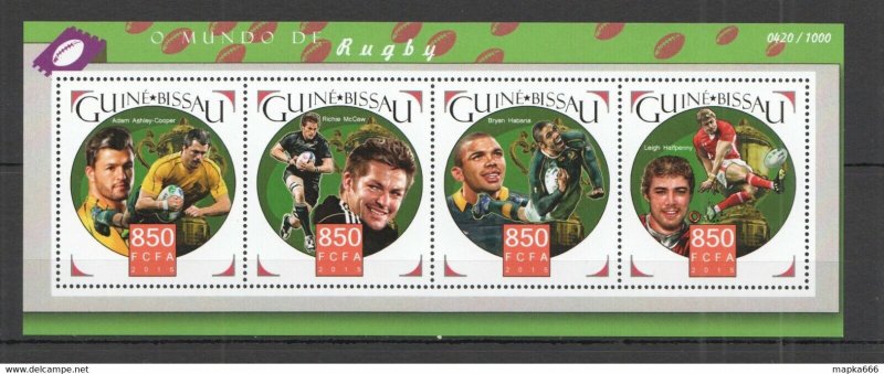 2015 Guinea-Bissau Sport World Of Rugby 1Kb ** Stamps St1041