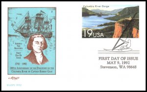 US UX164 Columbia River Gorge Artmaster Postal Card U/A FDC