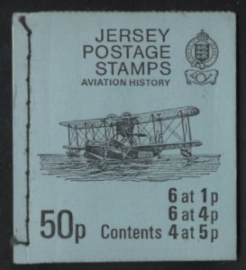 Jersey 1975 Booklet  Sc 35a 1p La Corbiere Lighthouse, Sc 41a 4p Map, Sc 42a ...