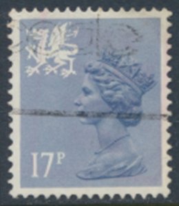 Wales  GB  Machin 17p SG W44  Used Type I   SC# WMMH30  see details