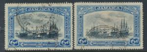 Jamaica  SG 101 and 101a - Used  see scan and details