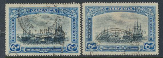 Jamaica  SG 101 and 101a - Used  see scan and details