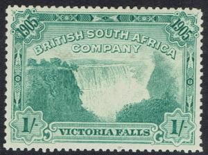 RHODESIA 1905 VICTORIA FALLS 1/- PERF 14