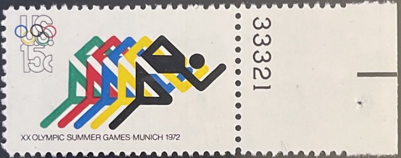 Scott #1462 1972 15¢ 20th Summer Olympic Games Running MNH OG VF