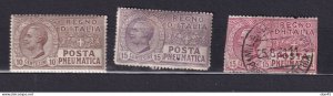 Italy 1913/28 Pneumatic Post stamps MH/Used 15586