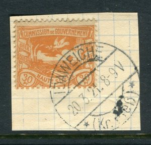 GERMAN SILESIA; 1920 early pictorial issue used 30pf. on fine POSTMARK PIECE