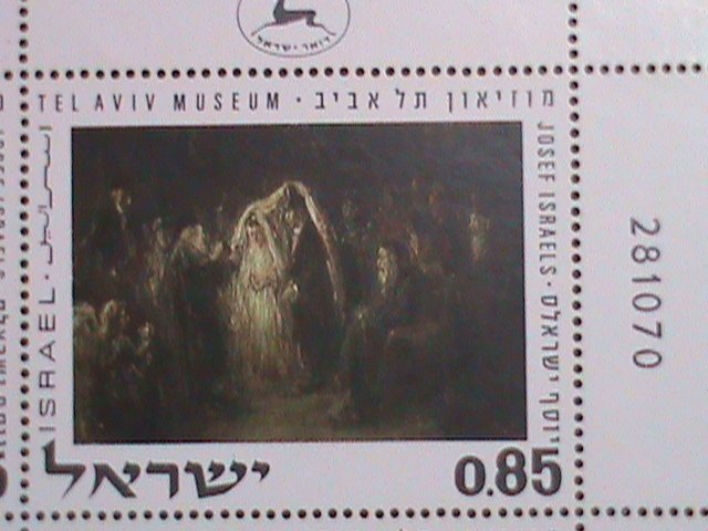 ​ISRAEL.1970 SC#432 PAINTING FROM TEL AVIV-MUSIEUM-JEWISH WEDDING MNH SHEET VF