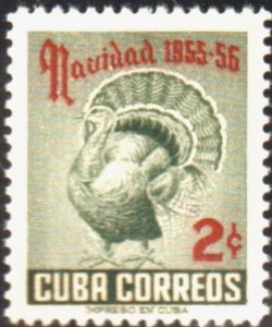 1955 Cuba Stamps Sc 547 Christmas Turkey MNH