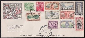NEW ZEALAND 1946 Peace set complete on FDC.................................B1878