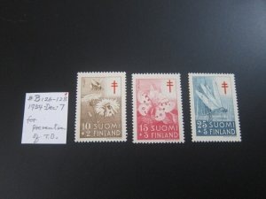 Finland 1954 Sc B126-8 TB set MNH