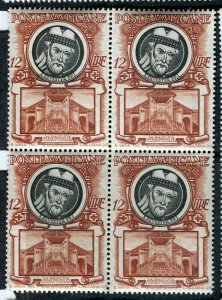 ITALY; VATICAN 1953 early St.Peter's Basillica issue MINT MNH BLOCK, 12L