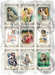 Pin-up girls, art, nudes (1) on 8 scans