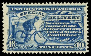 Scott E6 1902 10c Special Delivery Perforated 12 Issue Mint VF OG LH Cat $240