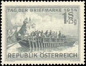 Austria #B294, Complete Set, 1954, Never Hinged