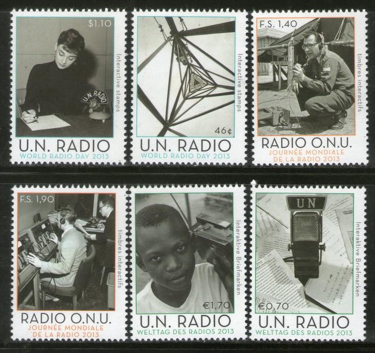 United Nation - UNO 2013 Radio Telecommunication Satellite Science 6v MNH # 3763